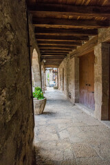 Fototapeta na wymiar Casco antiguo de Santa Pau (Girona)