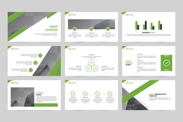 Minimalistic business presentation slide template