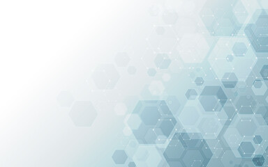 抽象的な六角形の背景