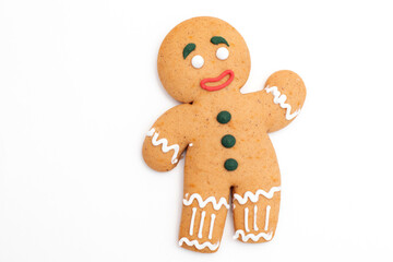 Gingerbread man classic decorated cookie