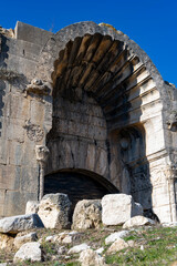 The Incirhan Caravanserai, which was built in the 13th century by the Seljuk ruler Giyasettin Keykubat, is located on the Antalya-Burdur road, 88 km north of Antalya. Bucak, Burdur - Turkey. 