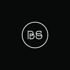 BS logo BS icon BS vector BS monogram BS letter BS minimalist BS triangle BS flat Unique modern flat abstract logo design  