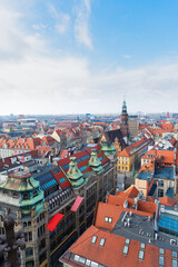 Fototapeta na wymiar roofs of Wroclaw