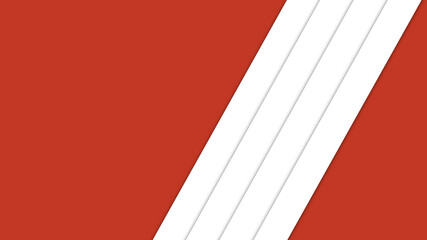 Abstract red background with white lines