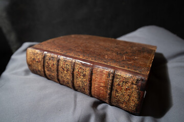 A 1550 Bible or Byble printed by Edward Whitchurch in English black letter.  This is the Great Version and this volume was printed in Rouen and imported into England.