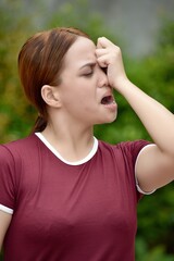 A Stressed Young Minority Female