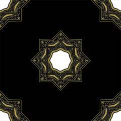 Seamless vintage pattern with star ornaments