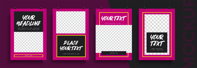 Modern abstract covers set. Cool gradient shapes composition. Frame for text Modern Art graphics. design business cards, poster, invitations, gift cards, flyers ,brochures, banner