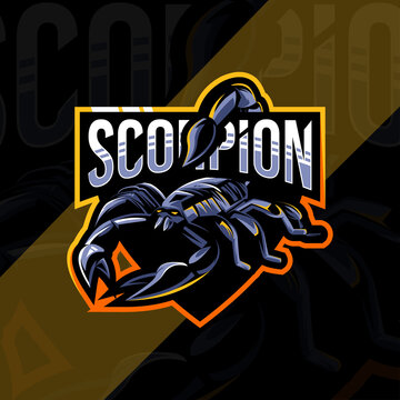 Scorpion mascot logo esport design