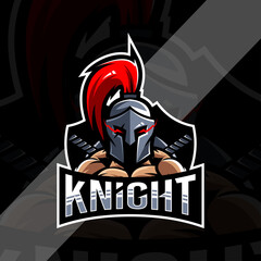 Knight mascot logo esport design © Immidesign