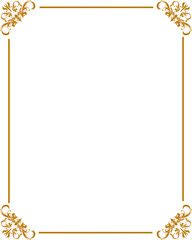 Fototapeta premium おしゃれなカリグラフィーフレーム素材(四角)