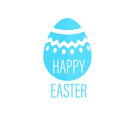 Vector Illustration of Happy Easter Holiday with Egg, Flower. International Celebration Design with Typography for Greeting Card, Party Invitation or Promotion Poster.
