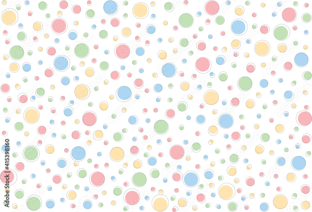Wall mural spring background with color dots. simple seamles pattern with polka dot.