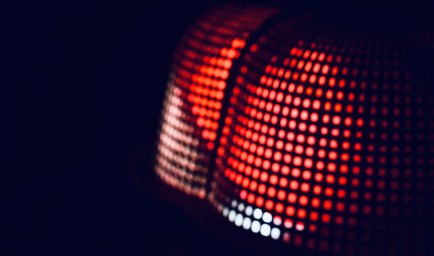 reddish illuminated lights background