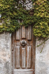 old wooden door