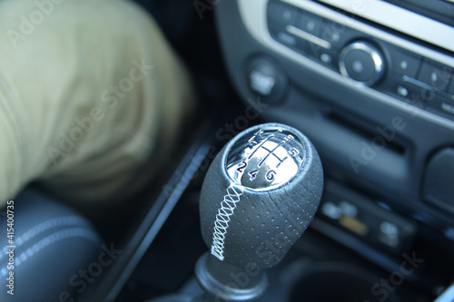 マニュアル車のギアの写真 左ハンドル トランスミッションの写真 Wall Mural Scenes Works