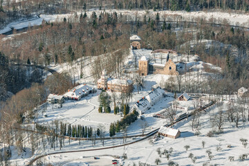 Obraz premium aerial view over the