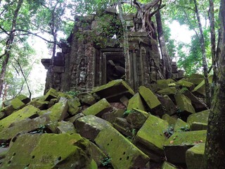 Ruin at Beng Mealea temple in Cambodia, Asia, UNESCO World Heritage