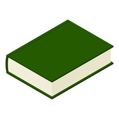 分厚い本のイラスト　アイソメトリック