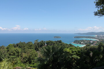 view of the sea and city