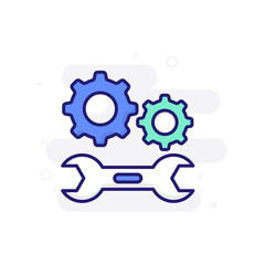 Configure vector filled outline icon style illustration. EPS 10 file