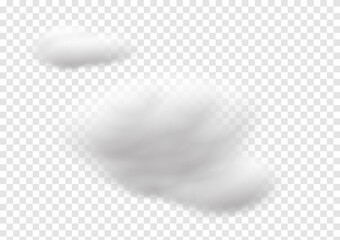 realistic cloud vectors isolated on transparency background ep123