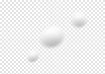 realistic cloud vectors isolated on transparency background ep148