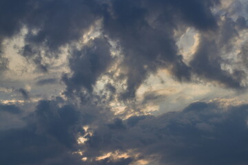 Dark storm clouds in the sky.