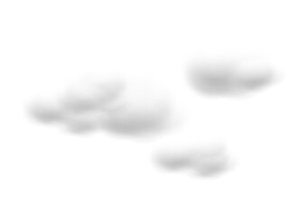 realistic cloud vectors isolated on white background ep131