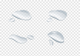  realistic waterdrop vectors isolated on transparency background ep82