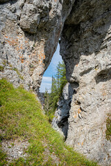 Biggest rocky window, Ohniste, Low Tatras mountains, Slovakia