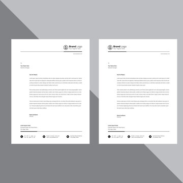 letterhead design corporate letterhead with unique concept. eps