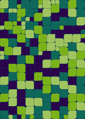 Abstract Geometric Pattern generative computational art illustration