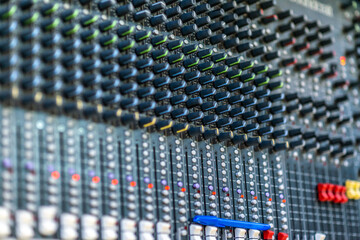 music mixing console recording studio