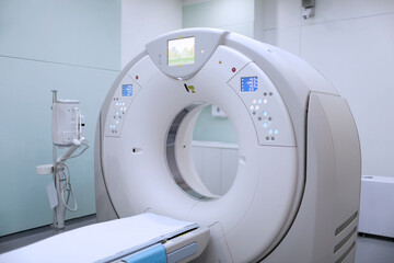 CT (Computed tomography) scanner in hospital laboratory. CT scan an advance technology for medical...