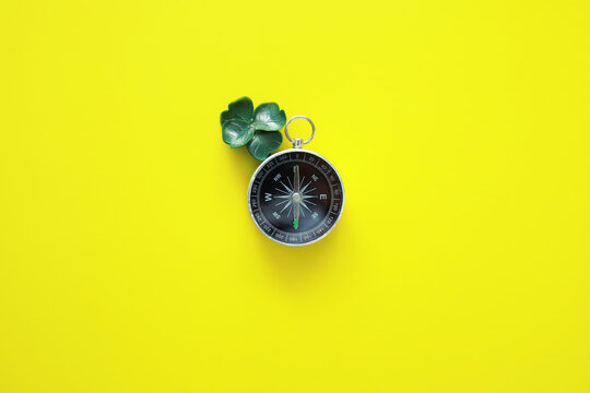 St. patrick's day background. Religious Christian Irish celebration. Four-leaf clover symbol of good luck.