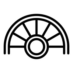 Obraz premium Floor staircase icon. Outline floor staircase vector icon for web design isolated on white background
