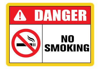 No smoking cigarette sign. EPS 10 vector illustration. CMYK redy to print.