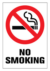 No smoking cigarette sign. EPS 10 vector illustration. CMYK redy to print.