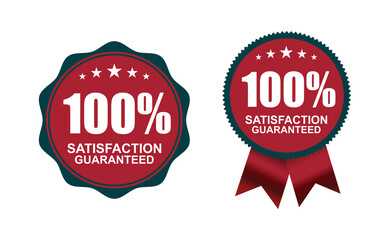 100 percent Guarantee Logo Sign