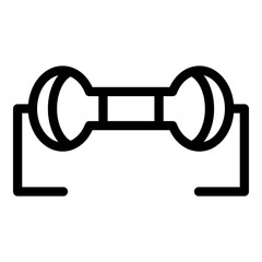 Safety resistor icon. Outline safety resistor vector icon for web design isolated on white background