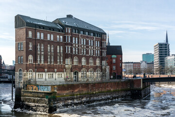Obraz premium Historischer Teerhof in Hamburg