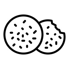 Tasty falafel icon. Outline tasty falafel vector icon for web design isolated on white background
