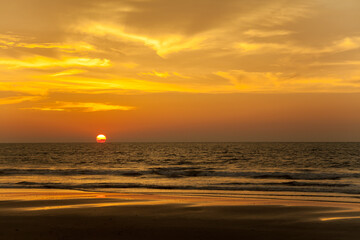 Fototapeta premium Sunset in Tumaco, Colombia
