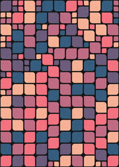 Abstract Geometric Pattern generative computational art illustration