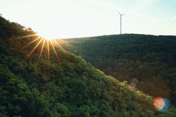 Sonnenaufgang in einer Berg Landschaft
