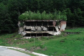 Uranium mining locality abandoned due to radiation seen from above