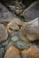 Biniaraix, Tramuntana Valley Mallorca. Mountains and ancient Stone Walls