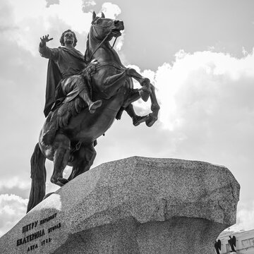 The Bronze Horseman in Saint Petersburg