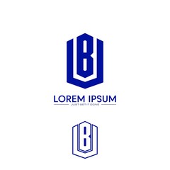 VB letter logo design vector
